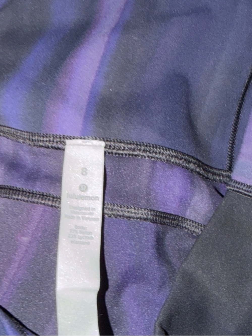 lululemon athletica Purple and Black Spray-Dye Leggings - Picture 6 of 6